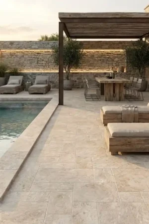 Carrelage Opus Romain - Effet Pierre Travertin - ROMA CELIO R11 Offre Du Jour